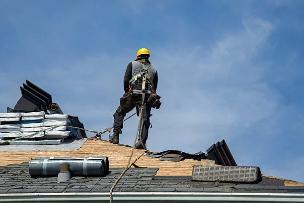 Professional Roof Replacement technician working in Deerfield, VA